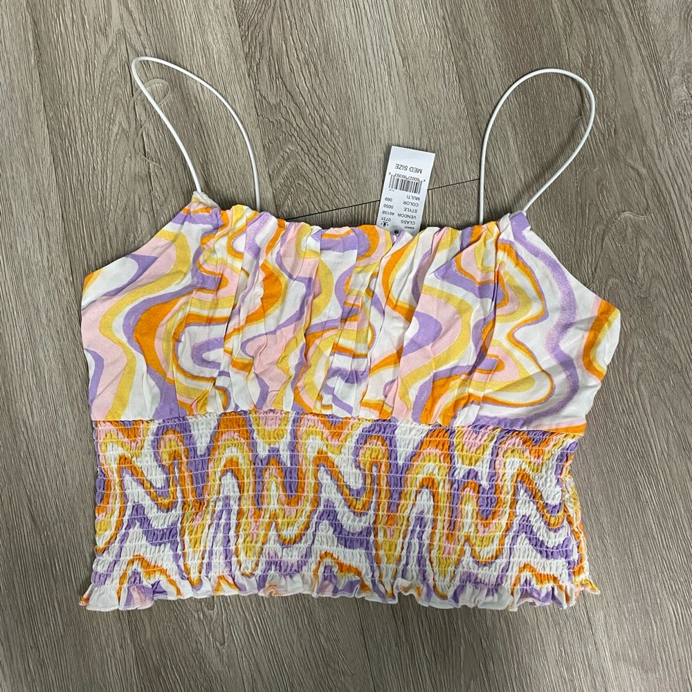 Pacsun purple/orange retro tank
